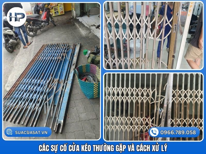 Cửa kéo là hệ thống cơ khí phức tạp với nhiều chi tiết chuyển động. Sau thời gian dài sử dụng, bụi bẩn và sự mài mòn sẽ gây ra các lỗi kỹ thuật. Dưới đây là các dấu hiệu cho thấy bạn cần gọi thợ sửa cửa kéo quận 1 uy tín ngay lập tức.