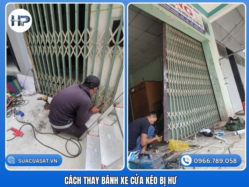  Hướng dẫn chi tiết cách thay bánh xe cửa kéo bị hư tại nhà