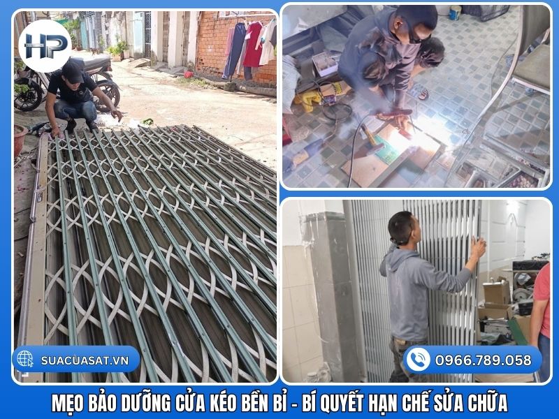 Mẹo bảo dưỡng cửa kéo bền bỉ – Bí quyết hạn chế sửa chữa