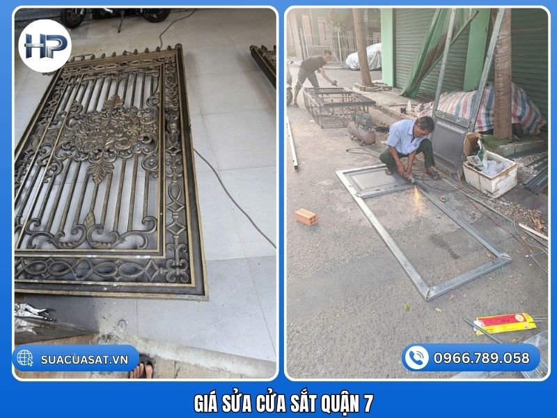 Giá Sửa Cửa Sắt Quận 7 Mới Nhất 2026 – Giá Rẻ Tại Nhà