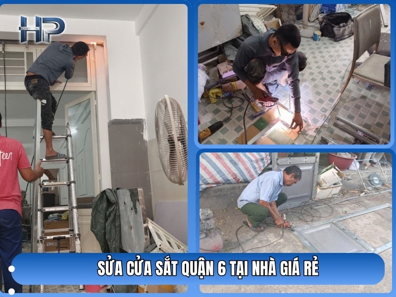 Sửa cổng sắt quận 6: Xử lý cổng bị xệ, gãy chốt, sơn mới cổng sắt nghệ thuật. Sửa cửa cổng sắt quận 6: Gia cố lại trụ cổng, thay thế bản lề cối xoay. Đặc biệt, chúng tôi có kỹ thuật sửa cửa sắt không hàn đối với các lỗi nhẹ hoặc những khu vực không thể mang máy hàn vào (như chung cư cấm lửa).