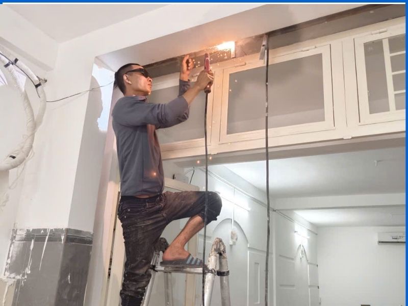 Công Trình Thực Tế Sửa cửa kéo sắt & hàn gia cố theo yêu cầu tại TPHCM