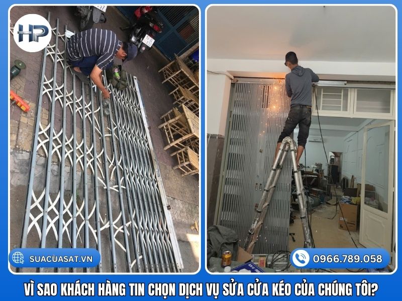 Giữa hàng trăm đơn vị, Hòa Phát tự tin khẳng định vị thế số 1 nhờ các yếu tố E-E-A-T (Kinh nghiệm – Chuyên môn – Uy tín): Sửa cửa kéo 24h bất kể ngày đêm: Sự cố cửa không chừa giờ hành chính. Chúng tôi nhận sửa cửa kéo ngoài giờ, phục vụ cả ban đêm và sửa cửa kéo ngày lễ để đảm bảo an ninh cho bạn. Tốc độ thần tốc: Cam kết có mặt sau 15 phút. Khách hàng Quận 5 không thể chờ đợi lâu vì cần đóng/mở cửa để buôn bán. Giá cả minh bạch: Chúng tôi là đơn vị sửa cửa kéo giá rẻ cạnh tranh nhất thị trường. Báo giá sửa cửa kéo rõ ràng trước khi làm, không “vẽ bệnh”. Bảo hành dài hạn: Chế độ sửa cửa kéo bảo hành dài hạn từ 6-12 tháng. Có tem bảo hành dán trên cửa sau khi sửa. Linh kiện chất lượng: Thay khóa cửa kéo giá bao nhiêu hay giá thay bánh xe cửa kéo đều đi kèm với cam kết chất lượng chính hãng.