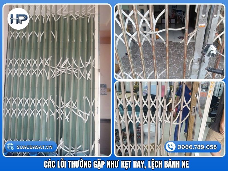 Sửa Cửa Kéo Hóc Môn: Các Lỗi Thường Gặp Như Kẹt Ray, Lệch Bánh Xe