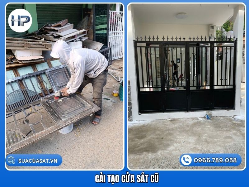 Dịch vụ cải tạo cửa sắt cũ, phục hồi cửa bị gỉ sét, hư hỏng tại nhà của Sửa Cửa Sắt Hòa Phát