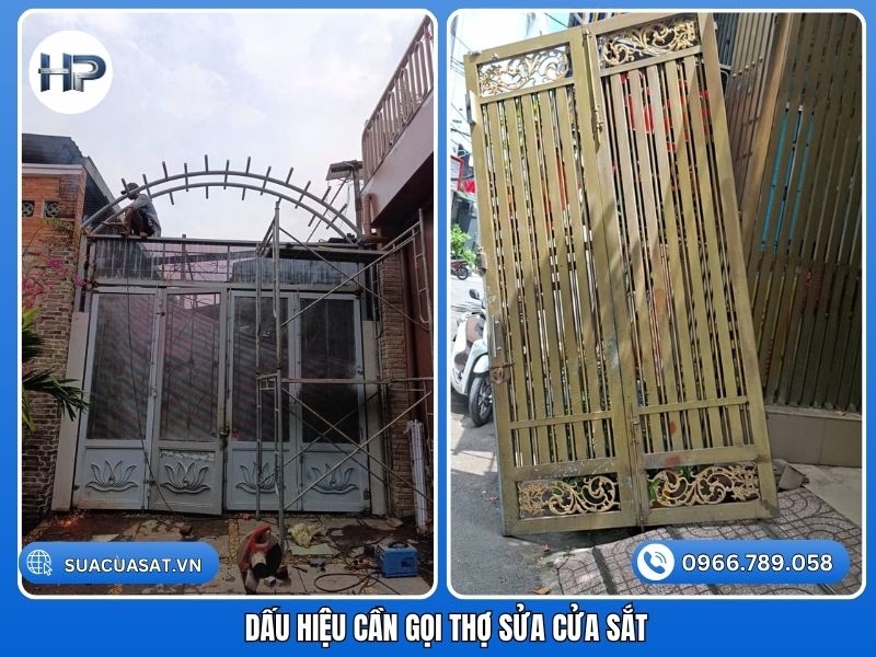 Các dấu hiệu nhận biết khi cần gọi thợ sửa cửa sắt chuyên nghiệp