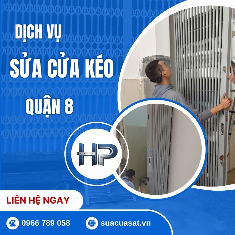 Sửa cửa kéo Quận 8 ngày càng cần thiết do đặc thù khu vực có nhiều kênh rạch, cầu đường dày đặc và mật độ dân cư ven sông cao. Các tuyến đường như Phạm Thế Hiển và Bến Bình Đông tập trung nhiều cửa hàng, nhà phố kinh doanh nên cửa kéo (cửa xếp) được sử dụng phổ biến để đảm bảo an ninh.
