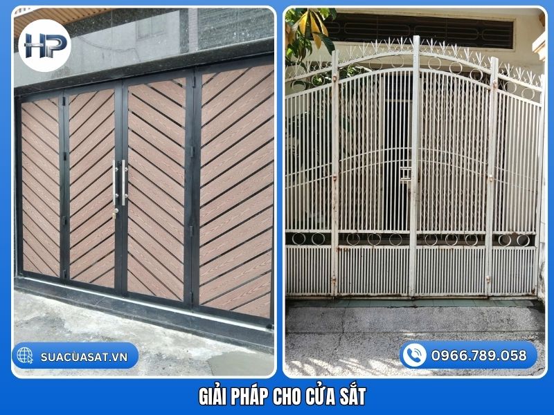Giải pháp cho cửa sắt cũ và mới, dịch vụ sửa chữa, phục hồi và tân trang cửa sắt chuyên nghiệp tại nhà của Sửa Cửa Sắt Hòa Phát. Hotline: 096.67890.58