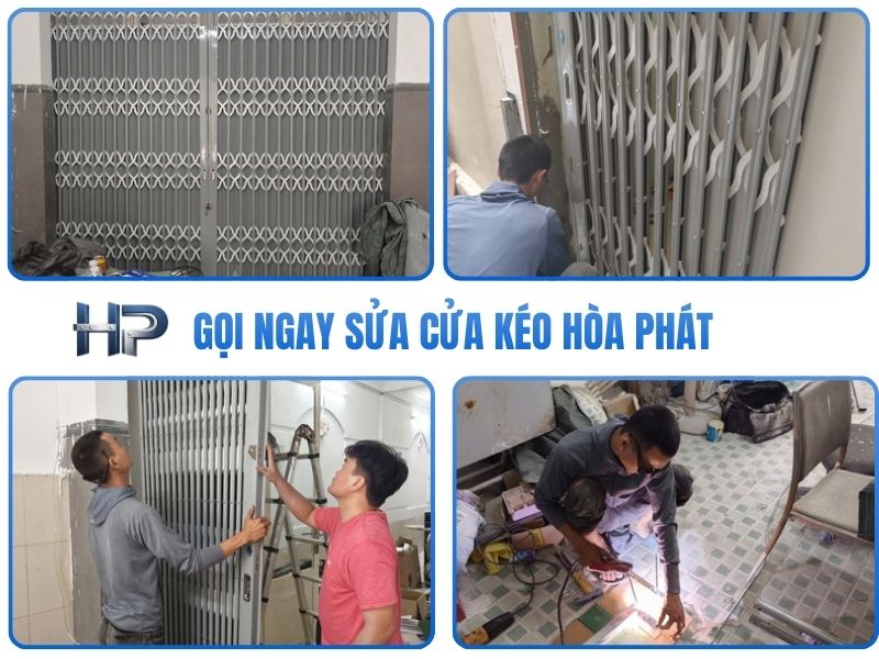 Đừng để một bộ cửa hỏng làm gián đoạn cuộc sống và kinh doanh của bạn. Hòa Phát tự hào là đơn vị sửa cửa kéo uy tín số 1 tại Gò Vấp với hơn 15 năm kinh nghiệm trong ngành cơ khí dân dụng. Chúng tôi cam kết: Khắc phục dứt điểm mọi tình trạng sửa cửa kéo không mở được, sửa cửa kéo rỉ sét hay sửa khóa cửa kéo. Phục vụ tận tâm, có mặt thần tốc tại mọi tuyến đường thuộc quận Gò Vấp. Linh kiện chính hãng, bảo hành lâu dài, giá cả cạnh tranh nhất thị trường.