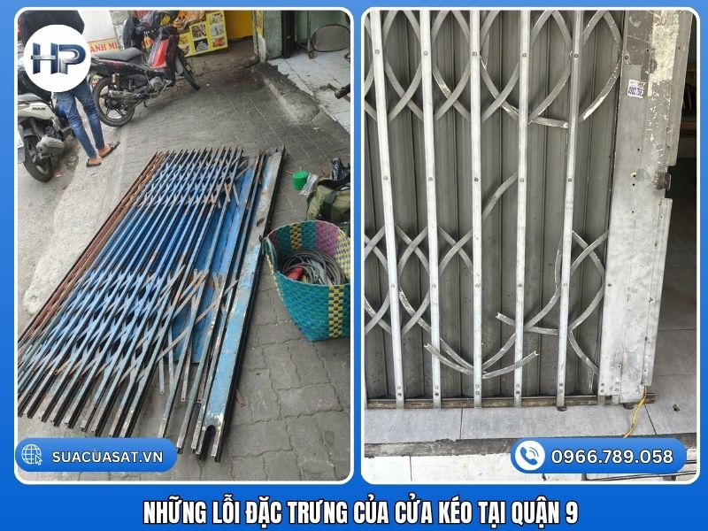 Trong quá trình thi công và sửa chữa hơn 10 năm qua tại TP.HCM, chúng tôi nhận thấy khí hậu nóng ẩm và tần suất sử dụng cao tại các cửa hàng mặt tiền, nhà trọ ở Quận 9 thường dẫn đến các lỗi kỹ thuật sau. Việc nhận biết sớm sẽ giúp bạn tiết kiệm chi phí sửa cửa kéo bao nhiêu tiền đáng kể:
