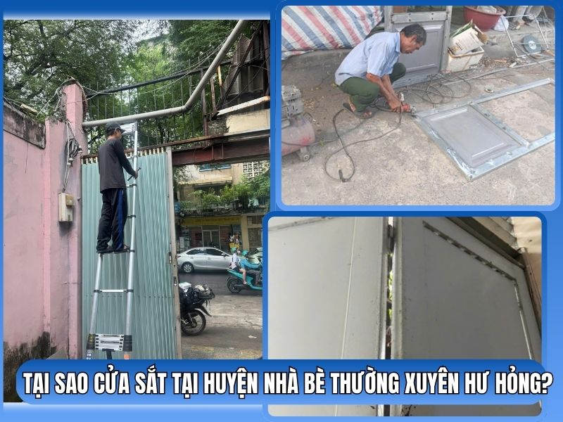 Để sửa cửa sắt Nhà Bè hiệu quả, trước hết cần hiểu rõ nguyên nhân gây bệnh. Không giống như các quận trung tâm có nền đất cứng, Nhà Bè có những đặc thù riêng khiến tuổi thọ của cửa sắt bị giảm sút nghiêm trọng.