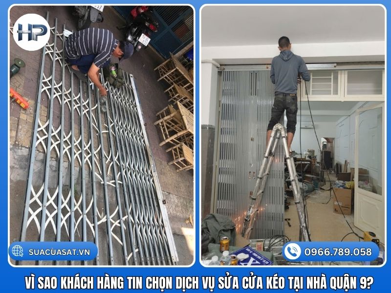 Giữa hàng trăm đơn vị quảng cáo, Cơ Khí Hòa Phát vẫn giữ vững vị thế là đơn vị sửa cửa kéo uy tín nhờ vào 5 giá trị cốt lõi: Minh bạch về giá: Chúng tôi luôn báo giá trước khi làm. Tuyệt đối không có tình trạng “vẽ bệnh” để thu thêm tiền. Chúng tôi nhận sửa cửa kéo giá rẻ nhưng chất lượng không hề rẻ. Sửa cửa kéo ngoài giờ không tăng giá: Chúng tôi hiểu sự cố là điều không mong muốn. Dịch vụ sửa cửa kéo ngày lễ hay buổi tối vẫn giữ nguyên bảng giá niêm yết. Bảo hành dài hạn: Cam kết sửa cửa kéo bảo hành dài hạn từ 6 tháng đến 12 tháng tùy hạng mục. Nếu lỗi cũ tái phát, chúng tôi sửa lại hoàn toàn miễn phí. Trang thiết bị hiện đại: Thợ được trang bị máy hàn, máy cắt, máy duỗi ray chuyên dụng, giúp xử lý các ca khó như sửa cửa kéo bung lá nhanh chóng hay nắn chỉnh khung cửa bị nghiêng. Tư vấn có tâm: Nếu cửa quá cũ nát, chúng tôi sẽ khuyên khách hàng thay mới thay vì cố sửa tốn kém mà không hiệu quả.