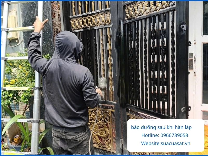 Hướng Dẫn Chăm Sóc Cửa Sắt, Khung Sắt Sau Khi Hàn Lắp