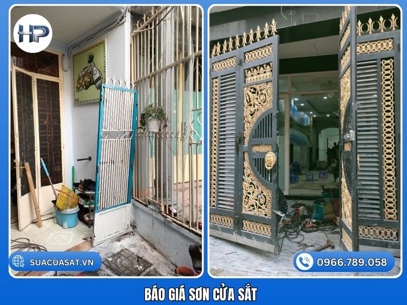 giá sơn cửa sắt trọn gói mới nhất 2026