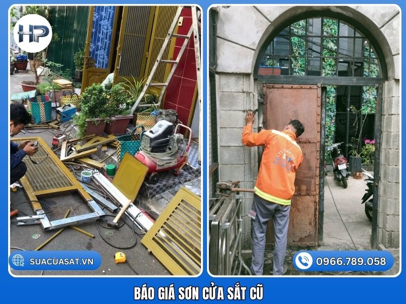 Thợ sơn cửa sắt tại nhà TPHCM thi công nhanh, sơn lại cửa sắt bị bong tróc, đảm bảo thẩm mỹ và độ bền cao