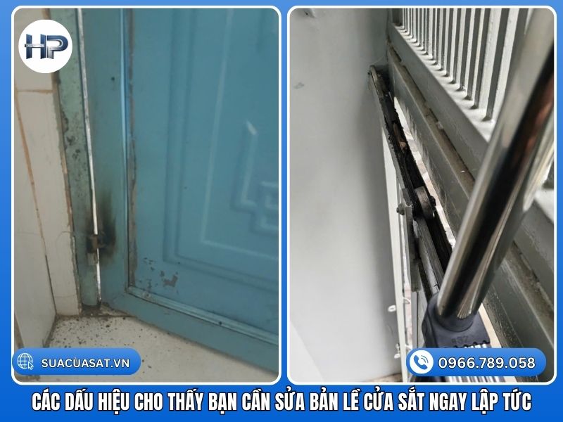 Các dấu hiệu cho thấy bạn cần sửa bản lề cửa sắt ngay lập tức