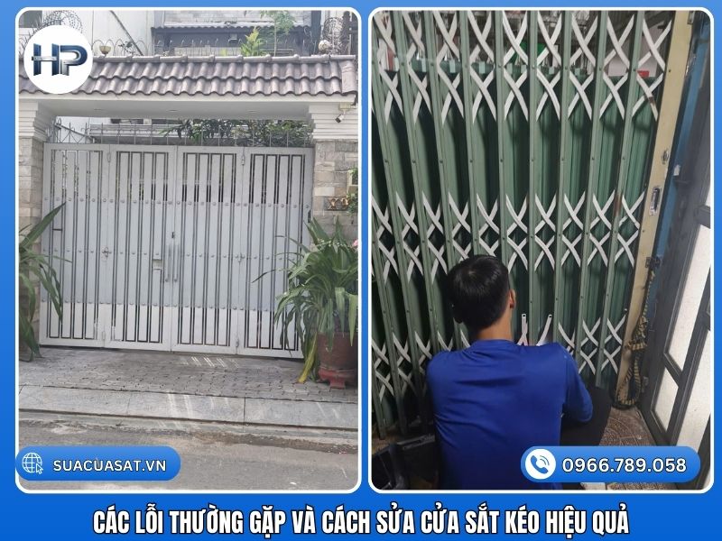 Các lỗi thường gặp và cách sửa cửa sắt kéo hiệu quả