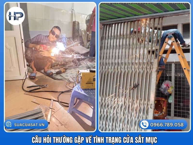 Câu hỏi thường gặp về tình trạng cửa sắt mục