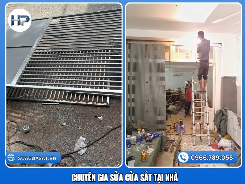 Chuyên gia sửa cửa sắt tại nhà TPHCM dứt điểm xệ cánh