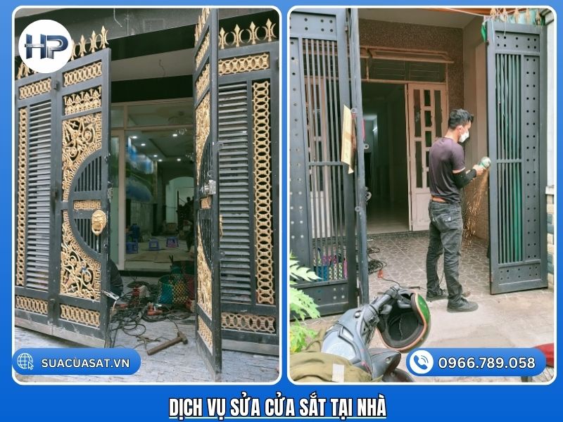 Thợ sơn cửa sắt hàng rào TPHCM làm việc 24h, nhận sơn mới và sơn lại, đảm bảo đẹp, bền, chống rỉ hiệu quả