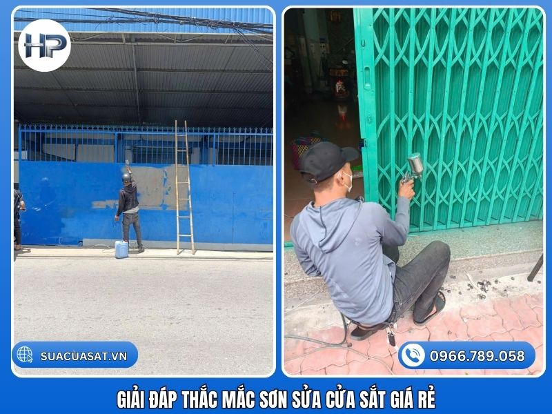 Giải đáp thắc mắc sơn sửa cửa sắt giá rẻ