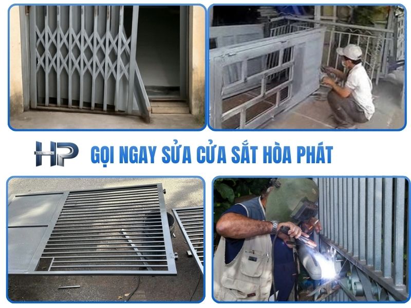 Gọi ngay sửa cửa sắt Hòa Phát