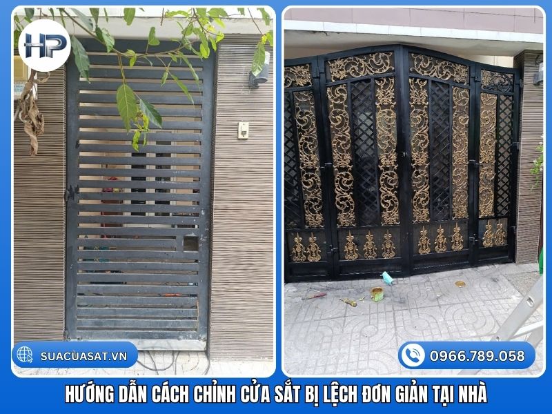Hướng dẫn cách chỉnh cửa sắt bị lệch đơn giản tại nhà