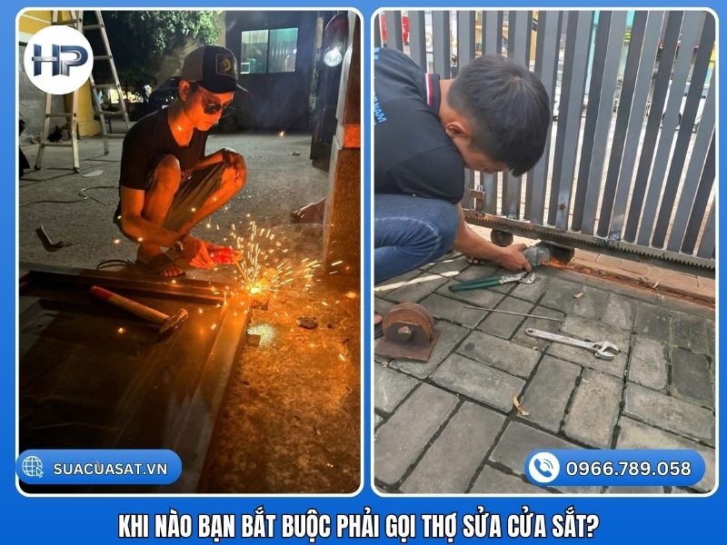 Khi nào bạn bắt buộc phải gọi thợ sửa cửa sắt?