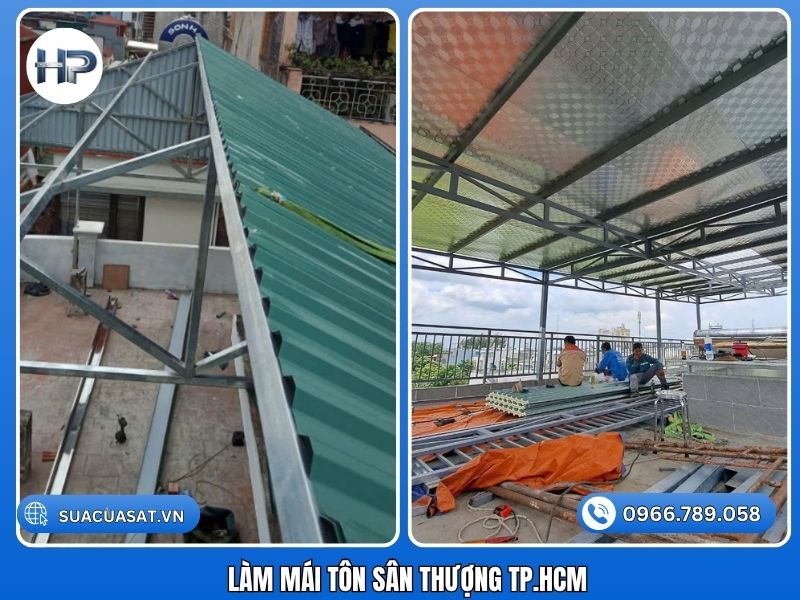 Liên hệ tư vấn, báo giá miễn phí mái tôn tại TPHCM