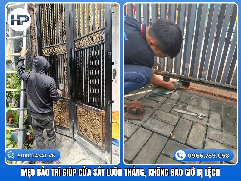 Mẹo bảo trì giúp cửa sắt luôn thẳng, không bao giờ bị lệch