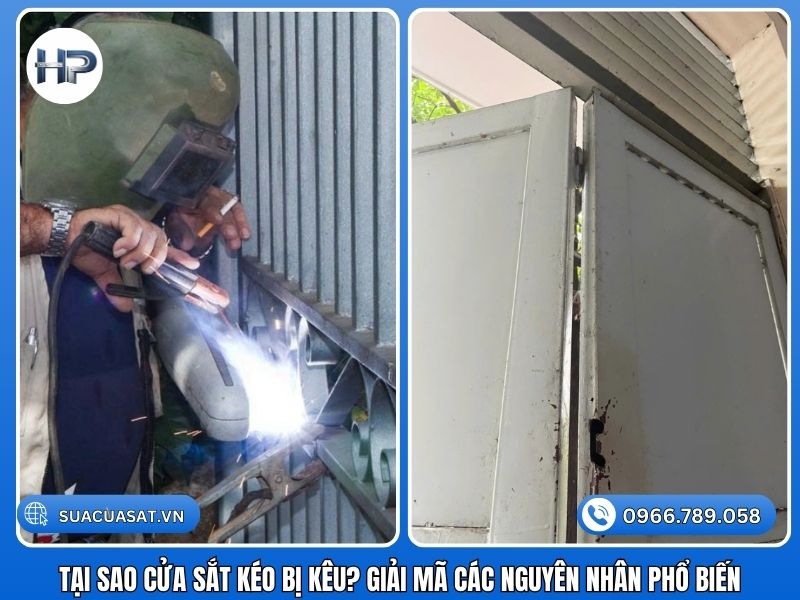 Tại sao cửa sắt kéo bị kêu? Giải mã các nguyên nhân phổ biến