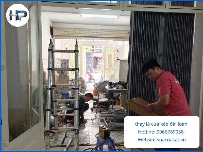 Chi Tiết Hạng Mục Dịch Vụ Sửa Cửa Sắt Kéo Đài Loan TPHCM