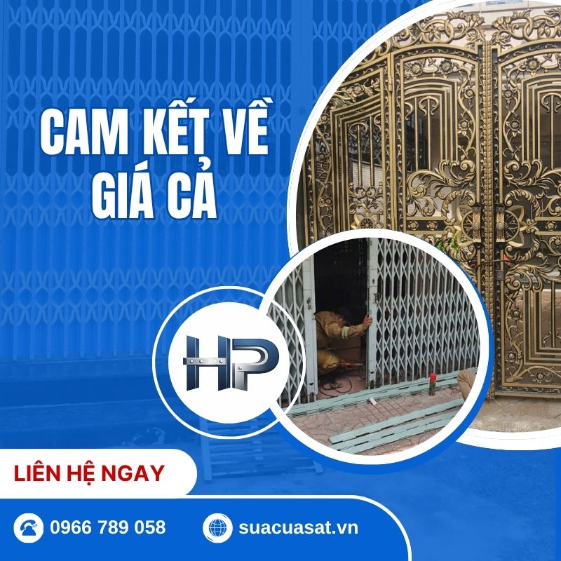 CAM KẾT VỀ GIÁ CẢ SỬA CỬA SẮT TẠI HÒA PHÁT