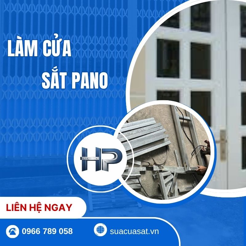 Xưởng làm cửa sắt pano đẹp giá rẻ và thi công theo kích thước yêu cầu tại TPHCM
