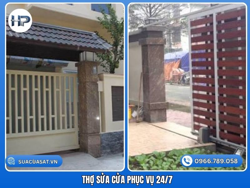Thợ Sửa Cửa Sắt Hòa Phát phục vụ 24/7 sửa chữa cửa lùa treo bị kẹt tận nhà