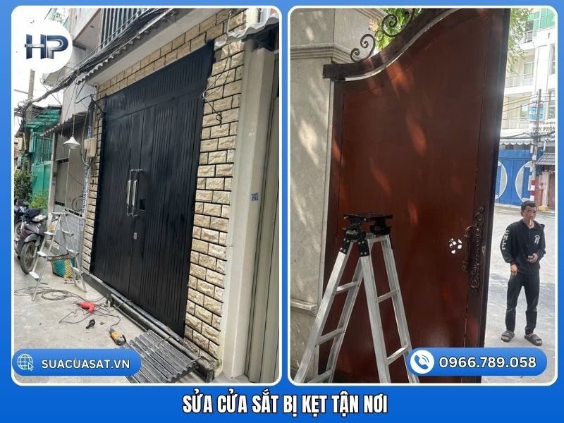 Dịch vụ sửa cửa sắt bị kẹt tận nơi 24/7, có mặt nhanh chóng để khắc phục lỗi