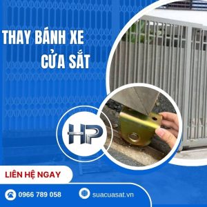 Thay Bánh Xe Cửa Lùa Sắt Khi Nào? Chọn Đúng Kích Thước Trước Khi Lắp
