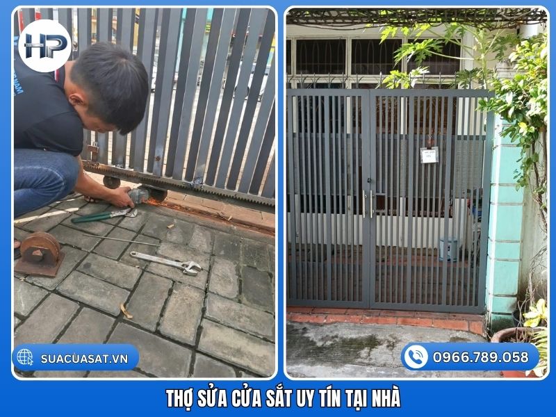 Đội ngũ thợ sửa cửa sắt uy tín tại nhà, thi công chuyên nghiệp, tận tâm